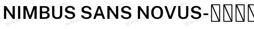 NIMBUS SANS NOVUS字体转换